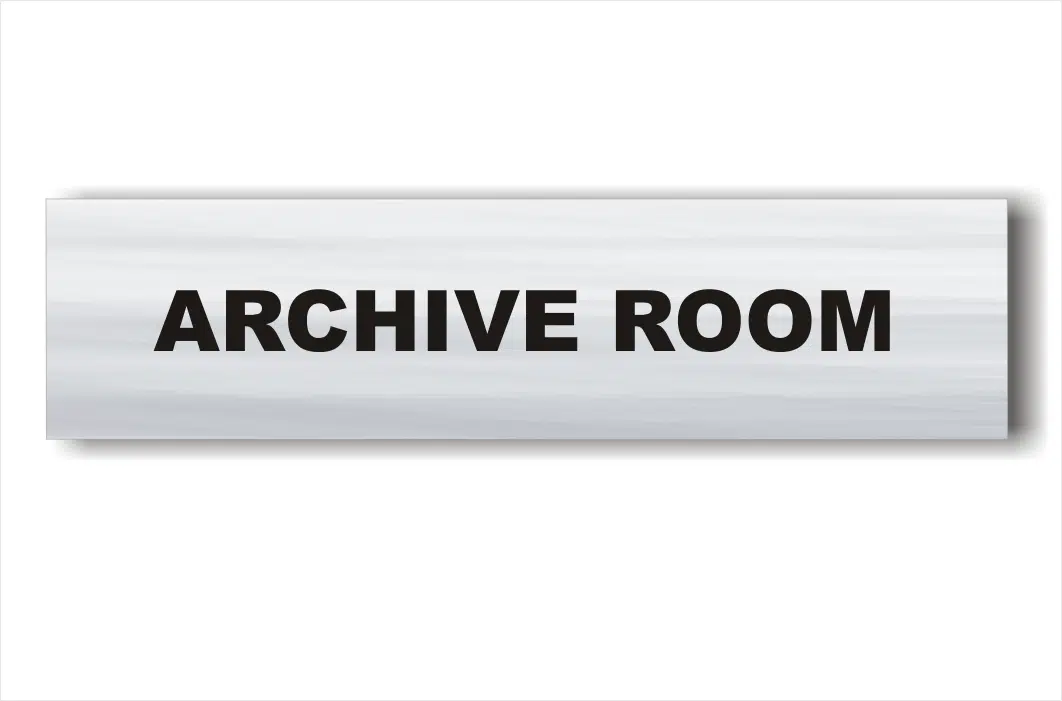 Archive Room sign