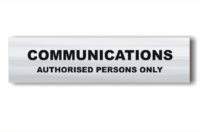 Communication Room sign