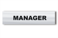 Manager sign