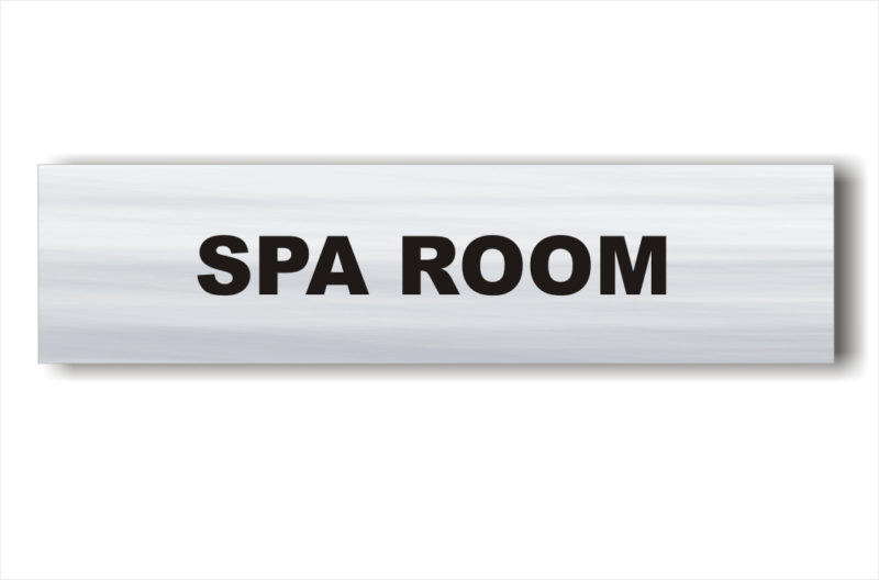 Spa room sign