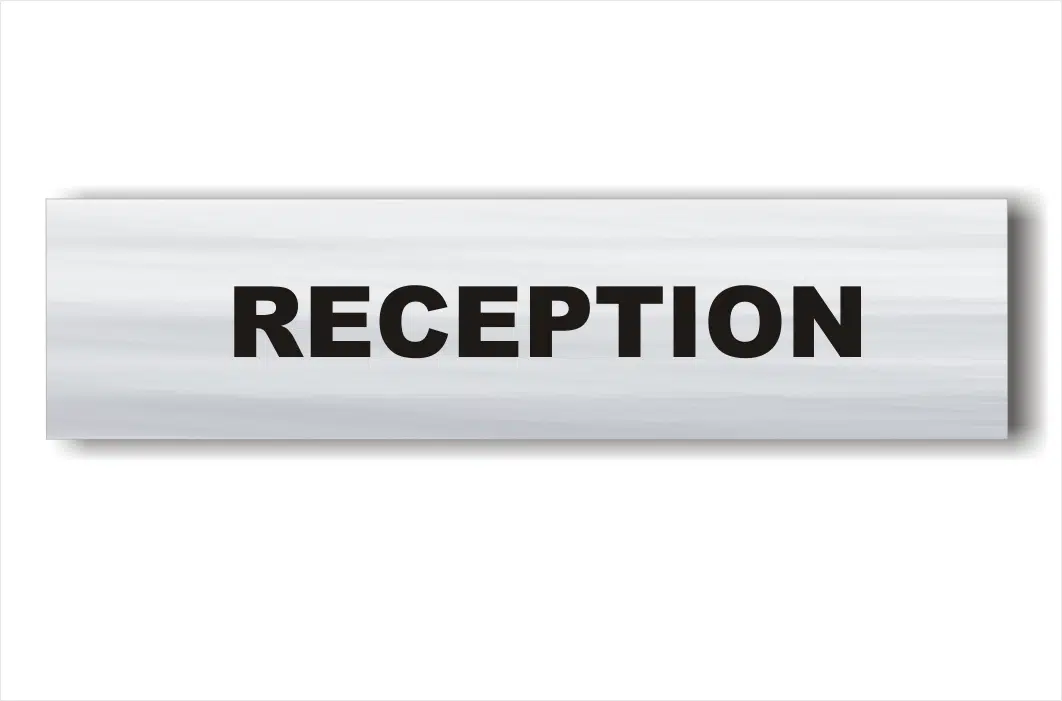 Reception sign