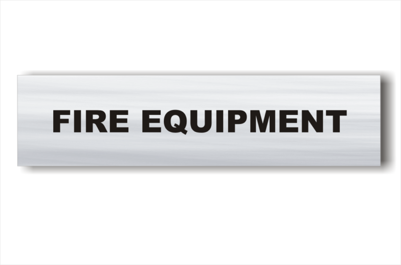 Fire Equipment sign
