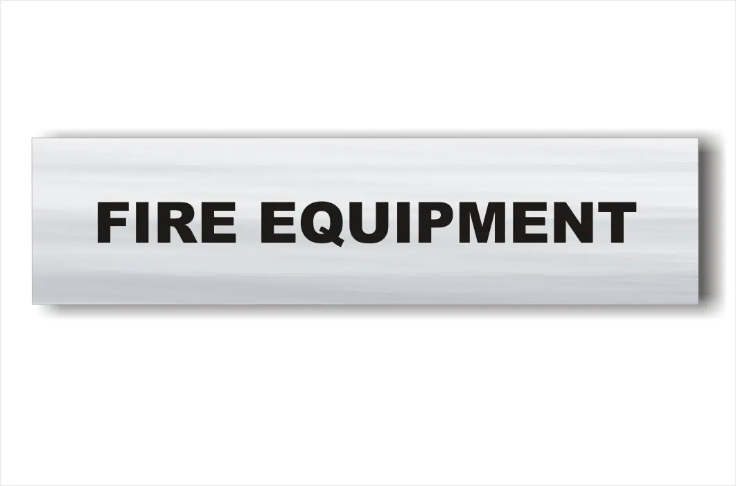 Fire Equipment sign