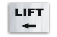 Lift sign