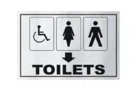 Toilets sign