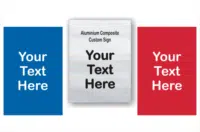 Design your Customised Brushed Aluminium sign