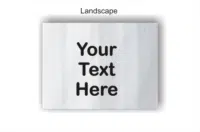 Customised Brushed Aluminium sign ls