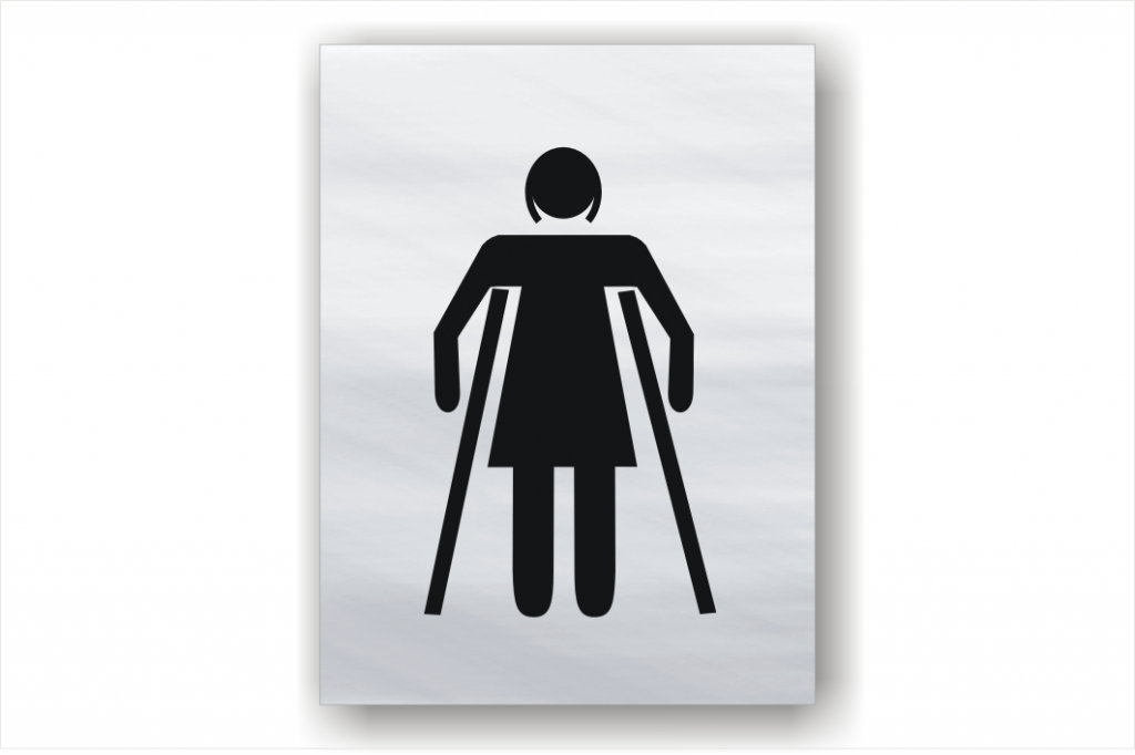 Female ambulant toilet sign ba1677 national safety signs