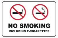 No E-Cig (E Cigarettes) sign