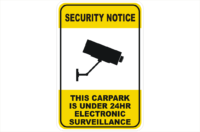 Security CCTV Camera 24Hr Surveillance sign