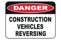 Vehicles Reversing Sign