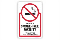 Smoke Free Facility sign