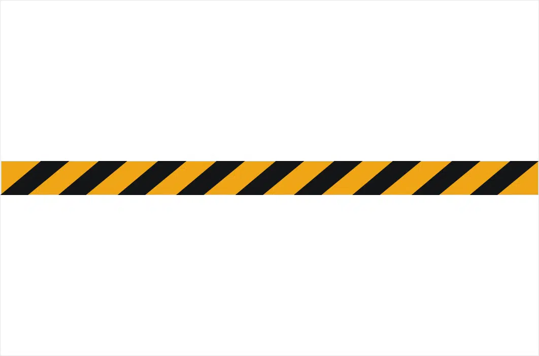 Reflective Tape sticker - Hazard Tape