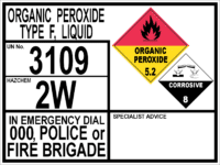 Organic Peroxide sign    H1562