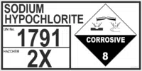 Storage Emergency Information Panel Sodium Hypochlorite H1564