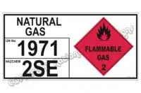 Natural Gas sign UN1971    H1568