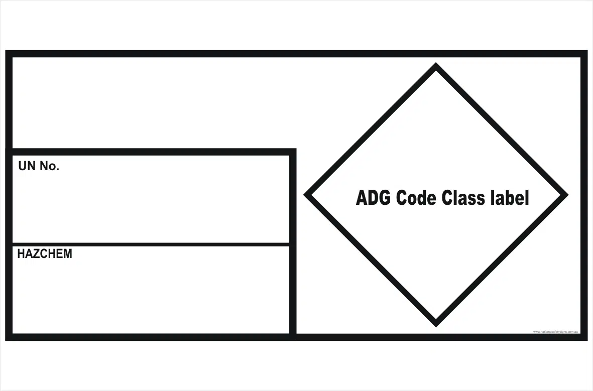 Dangerous Goods Storage Placard
