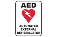 Automated External Defibrillator sign