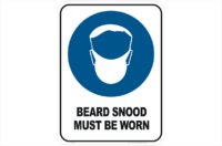 Beard Snood sign