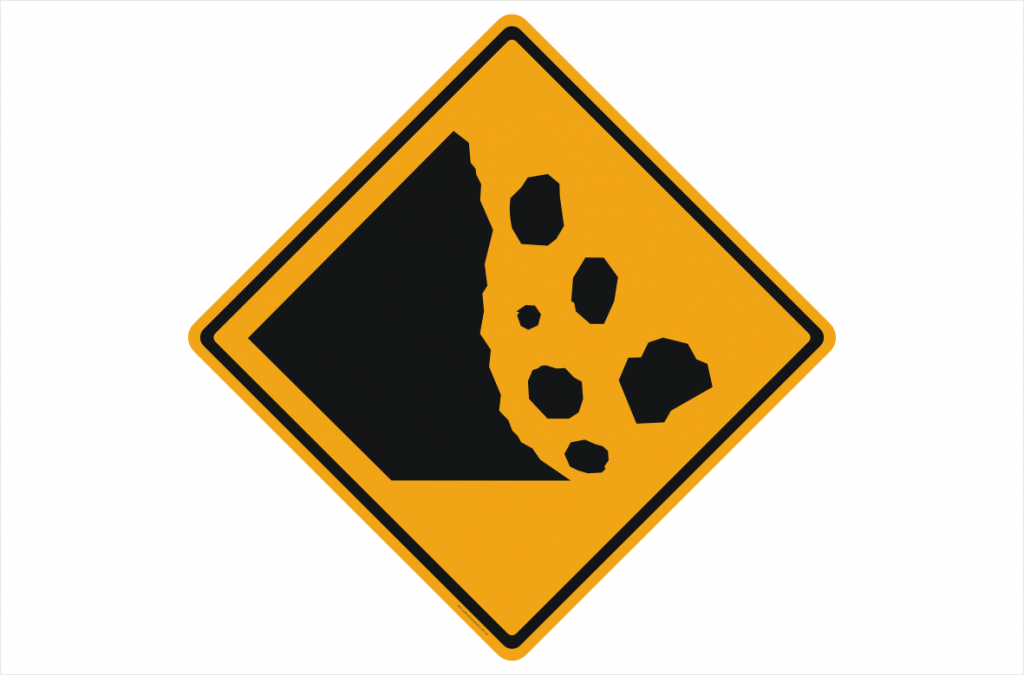 Falling Rocks Sign - National Safety Signs - Road Signs Australia