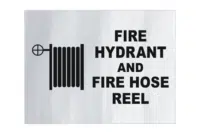 Fire Hydrant Hose Reel Aluminium sign