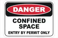 Confined Space sign