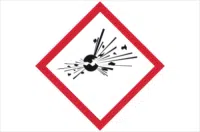 GHS01 Explosive Label