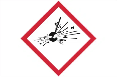 GHS01 Explosive Label