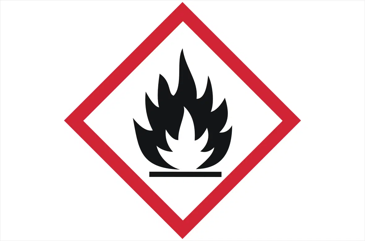GHS02 Flammable Gases Label