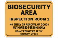 Biosecurity Inspection Room