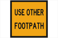 Use other Footpath sign
