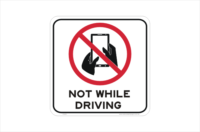 Texting and Driving sign