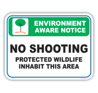 No Shooting sign      EN7035
