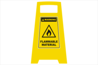 Flammable Material Sign