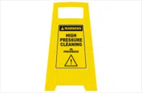 High Pressure Cleaning Floor sign