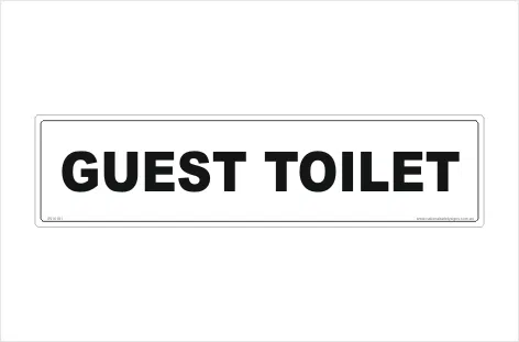 Guest Toilet Sign