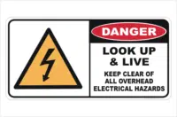 Look up and Live sign