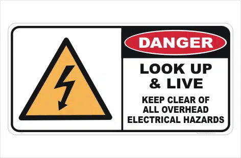Look up and Live sign