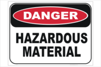 Hazardous Material sign