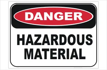 Hazardous Material sign