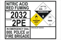 Nitric Acid Red Fuming information Panel