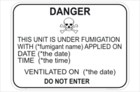 Fumigation Warning Mark