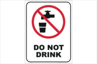 Do Not Drink sign
