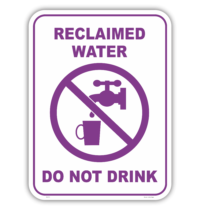 Reclaimed Water sign RC2113