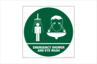 Emergency Shower and Eye Wash sign
