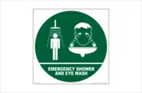 Emergency Shower and Eye Wash sign