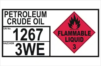Dangerous Goods Storage Panel Petroleum Crude Oil