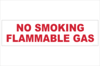 flammable gas sign