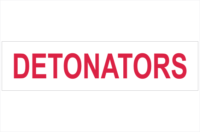 Detonators sign
