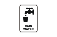 Rainwater sign